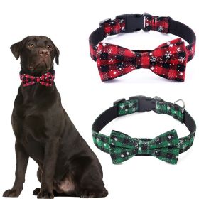 Christmas Dog Collar Snowflake Dog Collar (Color: Green, size: M)