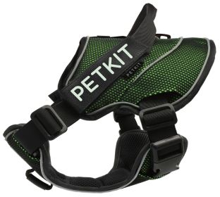 Petkit Air Quad-Connecting Adjustable Cushioned Chest Compression Dog Harness (Color: Pink/Black, size: small)