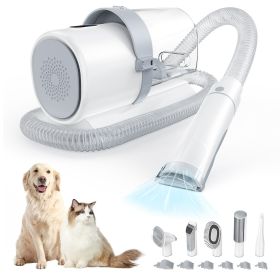 Professional Dog Grooming Clippers with 2.5L Cup, 3 Suction Modes, Cordless Clippers, 5 Groomer Tools, Low Noise Pet Hair Trimmer for (Color: as Pic)